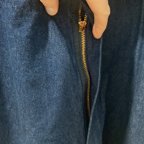 KEY denim overalls bibs outdoor hardworking farm hand Waist 42  x Length 29 - Picture 9 of 12